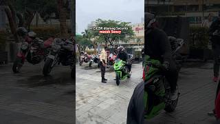 ZX25R DILARANG SECURITY MASUK SENCY [upl. by Ruelu]