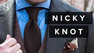 Nicky Knot  How To Tie A Tie StepByStep [upl. by Aley]