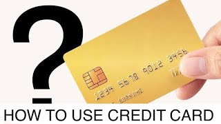 HOW TO USE CREDIT CARD  TAMIL  gowthammani [upl. by Pandolfi]