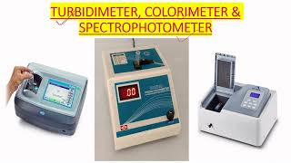 SPECTROPHOTOMETER TURBIDIMETER AND COLORIMETER USE IN MICROBIOLOGY LAB IN ENGLISH [upl. by Ahsenre697]