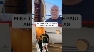 Mike Tyson and Jake Paul arrive in Dallas for PaulTyson fight week [upl. by Aikcir628]