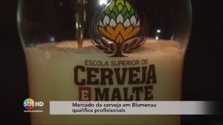 Mercado da cerveja em Blumenau qualifica profissionais [upl. by Yentrok]