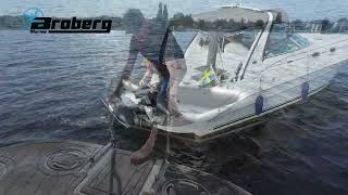 Broberg Marine® Selfbalancing boat lift for swim platform [upl. by Ellimahs]