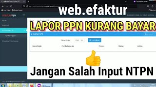 Terbaru Cara Lapor PPN Kurang Bayar [upl. by Maon132]