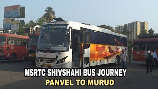 MSRTC SHIVSHAHI BUS FULL JOURNEY  Mumbai  Murud ShivShahi Bus Journey from Panvel to Murud [upl. by Petulia]