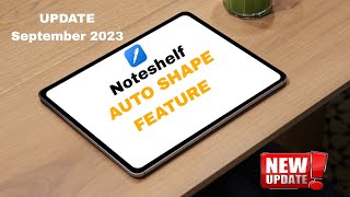 Noteshelf New Feature Auto Shape A very first tutorial Android [upl. by Aeuhsoj939]