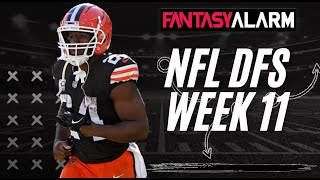 NFL DFS Week 11 DraftKings Top Picks amp Example Lineups [upl. by Ivad139]