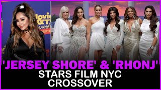 Jersey Shore and Real Housewives of New Jersey stars film crossover episode in NYC [upl. by Yblok]