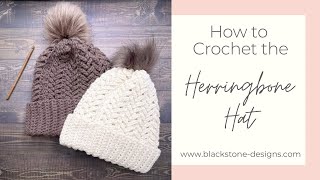 How to Crochet the Herringbone Hat [upl. by Marder]