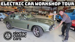 Converting classic cars to electric  Workshop walkaround [upl. by Markiv]