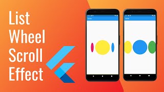 Flutter ListWheelScrollView  Horizontal List View  Customizable [upl. by Summers]