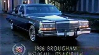 1986 Cadillac Fleetwood Brougham commercial [upl. by Dranoel]