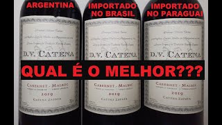 0318  Vinho DV Catena Cabernet Malbec 2019 Argentino x Importado no Brasil x Importado no Paraguai [upl. by Ociral637]