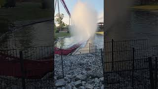 Diamondback splashdown rollercoasting rollercoaster kingsisland cedarfair [upl. by Curcio]