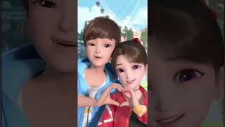 Leer and Guoguo Love Status Hindi Song  Leer and Guoguo xanimeshorts [upl. by Novehc]