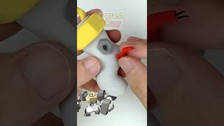 Making Melmetal Mythical Pokémon out of clay DIY art handmade Pokemon satisfying [upl. by Chrissa]