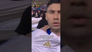 Abel Pintos canta el himno argentino en la Final de la Copa América 2024 [upl. by Suaeddaht]