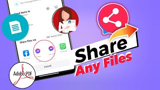 How To Send Files on Messenger Using Android Phone  Attach Files on Facebook Messenger [upl. by Enale]