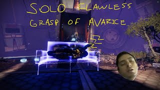 Easy and Simple Solo Flawless Grasp of Avarice Hunter Season of the Wish  Destiny 2 [upl. by Novyak]