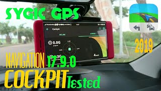 Cockpit Sygic GPS Navigation 1790 Real View  Test Drive 2019 [upl. by Aprilette]