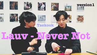 【日本語和訳 カナルビ】Lauv  Never Not （Taekook cover）version 1 [upl. by Munson201]