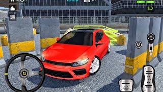 Car Games 3D Red Hatchback Car Parking on The Street  Car Game Android Gameplay [upl. by Mirisola]