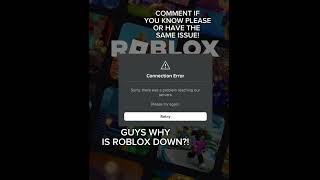 WHY IS ROBLOX DOWN‼️OCT 8 [upl. by Relda]