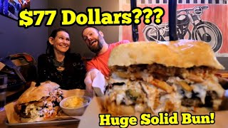 77 Dollar Massive Sandwich Challenge  ManvFood  Molly Schuyler [upl. by Anna-Maria]