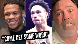 “COME GET CRUSHED” DEVIN HANEY INVITES PROGRAIS FOR SPARRING  OSCAR DE LA HOYA IN SERIOUS TROUBLE [upl. by Anitsua]