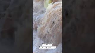 Drone video captures rare waterfalls in Utah desert [upl. by Miko]