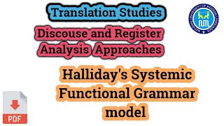 Discourse analysis model  Hallidays model  SFL model  SFG model [upl. by Lizbeth504]