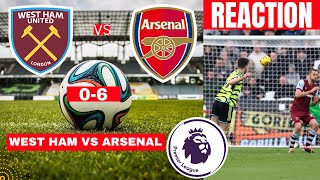 West Ham vs Arsenal 06 Live Stream Premier League Football EPL Match Today Score Highlights Gunners [upl. by Brazee]