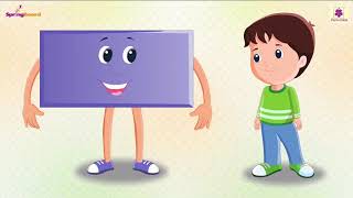 Rectangle  Rhyme For Kids  Junior KG Rhymes  Periwinkle [upl. by Denver]