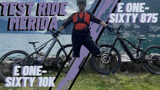 BIKE TEST MERIDA  EONE SIXTY 10K amp EONE SIXTY 875 anima ENDURO [upl. by Marcell739]