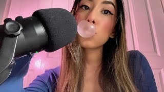 ASMR Gum Chewing  Bubble blowing [upl. by Pauly]