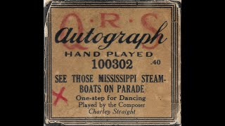 See Those Mississippi Steamboats On Parade  Piano Roll  Reupload and Corrected [upl. by Ariahay]