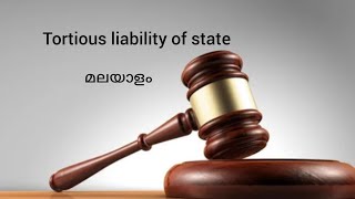 Tortious Liability of state  law of torts  administrative law  Malayalam [upl. by Fang]