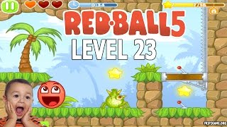 Red Ball 5 Walkthrough Level 23 [upl. by Hannus]