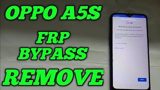 Oppo A5s FRP REmove BYpass New Method 2020 [upl. by Evod]