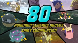 80 Shiny Pokémon Legends Arceus Compilation [upl. by Aja]