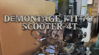 DÉMONTAGE KIT 70 MOTOFORCE SCOOTER 4T 139qmb [upl. by Amles200]