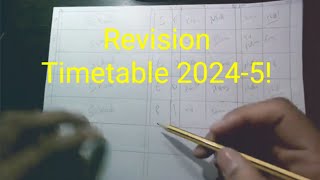 How to make a revision timetable gcserevision revision exampreparation [upl. by Winther176]