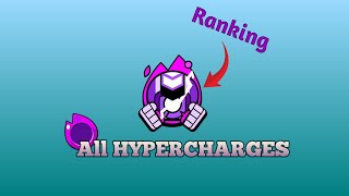 Ranking all new hyper chargesbrawlstars new hyperchargenewevent [upl. by Aicinod257]