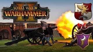 Empire vs Dark Elves  THE EMPEROR amp THE HAMMER Total War Warhammer 2 [upl. by Ruffina]