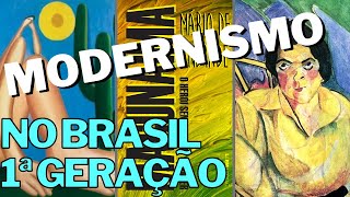 MODERNISMO NO BRASIL  1ª GERAÇÃO  PONTOS PRINCIPAIS [upl. by Shaff]