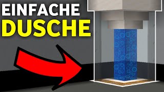 Wie baut man eine funktionierende Dusche in Minecraft  Minecraft Dusche bauen Tutorial Deutsch [upl. by Coussoule552]