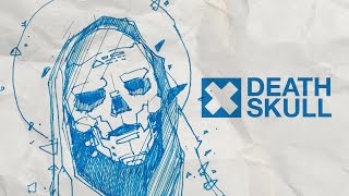 Death Skull Freehand Drawing speedart [upl. by Atiuqcir]