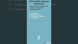 Differentiële diagnose Nefrologie 1 geneeskunde dokter verpleegkunde nieren vragen nier [upl. by Acimak877]