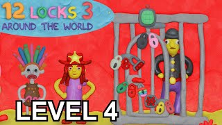 12 locks 3 Around the World Level 4  Unlock the cage to help to Sheriff [upl. by Lednyk38]