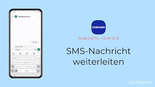 SMSNachricht weiterleiten  Samsung Android 14  One UI 6 [upl. by Anigriv]